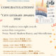 City Literary Awards 2026 social media image